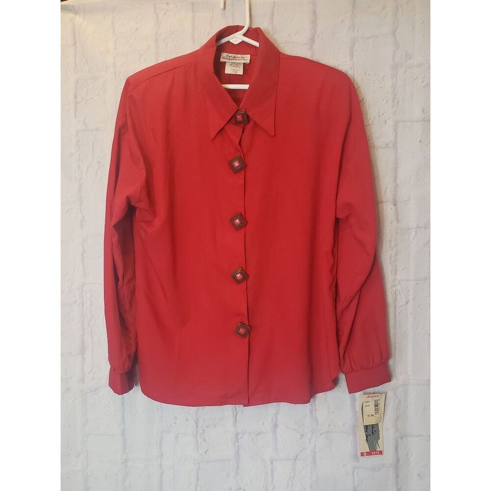 VINTAGE NWT CALIFORNIA CONNECTION, INC Button Down Blouse 12